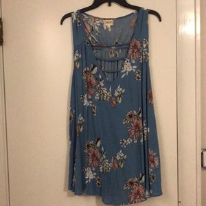 Plus size buckle tank top